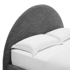 Modway Resort Upholstered Fabric Arched Round King Platform Bed