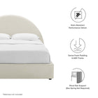 Modway Resort Performance Velvet Arched Round King Platform Bed