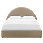 Modway Resort Performance Velvet Arched Round King Platform Bed