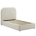Modway Keynote Upholstered Fabric Curved Twin Platform Bed