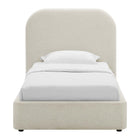 Modway Keynote Upholstered Fabric Curved Twin Platform Bed