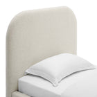 Modway Keynote Upholstered Fabric Curved Twin Platform Bed