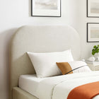 Modway Keynote Upholstered Fabric Curved Twin Platform Bed