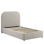 Modway Keynote Upholstered Fabric Curved Twin Platform Bed