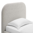 Modway Keynote Upholstered Fabric Curved Twin Platform Bed