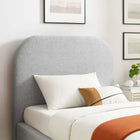 Modway Keynote Upholstered Fabric Curved Twin Platform Bed