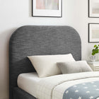 Modway Keynote Upholstered Fabric Curved Twin Platform Bed