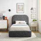 Modway Keynote Upholstered Fabric Curved Twin Platform Bed