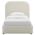 Modway Keynote Performance Velvet Curved Twin Platform Bed