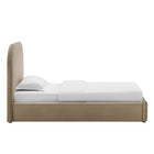 Modway Keynote Performance Velvet Curved Twin Platform Bed