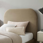 Modway Keynote Performance Velvet Curved Twin Platform Bed