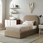 Modway Keynote Performance Velvet Curved Twin Platform Bed