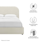 Modway Keynote Performance Velvet Curved Full Platform Bed