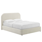 Modway Keynote Performance Velvet Curved Queen Platform Bed  