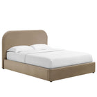 Modway Keynote Performance Velvet Curved Queen Platform Bed  