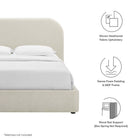 Modway Keynote Upholstered Fabric Curved King Platform Bed