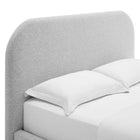 Modway Keynote Upholstered Fabric Curved King Platform Bed