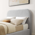Modway Keynote Upholstered Fabric Curved King Platform Bed