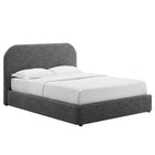 Modway Keynote Upholstered Fabric Curved King Platform Bed  