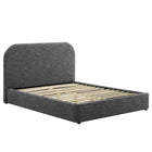 Modway Keynote Upholstered Fabric Curved King Platform Bed