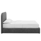 Modway Keynote Upholstered Fabric Curved King Platform Bed