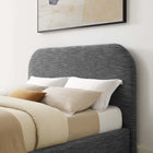 Modway Keynote Upholstered Fabric Curved King Platform Bed