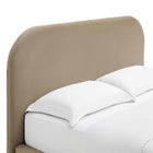 Modway Keynote Performance Velvet Curved King Platform Bed