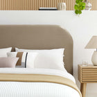 Modway Keynote Performance Velvet Curved King Platform Bed