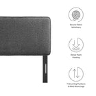 Modway Lindee Boucle Fabric Queen Headboard
