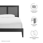 Modway Sirocco Rattan and Wood Twin Platform Bed