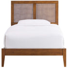 Modway Sirocco Rattan and Wood Twin Platform Bed