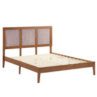 Modway Sirocco Rattan and Wood Full Platform Bed