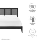 Modway Sirocco Rattan and Wood King Platform Bed