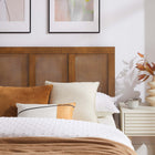 Modway Sirocco Rattan and Wood King Platform Bed