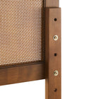 Modway Sirocco Rattan and Wood King Platform Bed