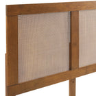 Modway Sirocco Rattan and Wood King Platform Bed