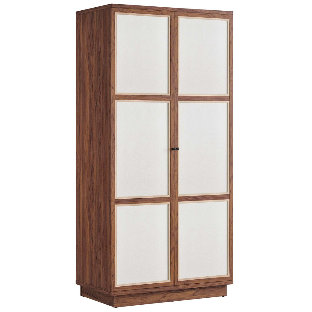Modway Capri 70" Tall Wood Grain Storage Cabinet  