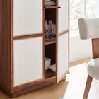 Modway Capri 70" Tall Wood Grain Storage Cabinet