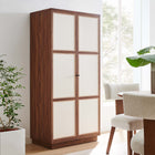 Modway Capri 70" Tall Wood Grain Storage Cabinet
