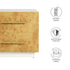 Modway Abel 2-Drawer Burl Wood Nightstand