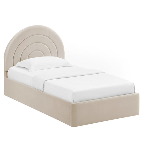 Modway Solana Arched Performance Velvet Twin Platform Bed  