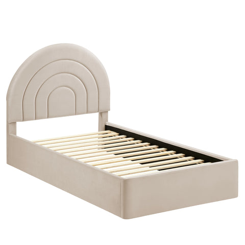 Modway Solana Arched Performance Velvet Twin Platform Bed  