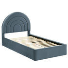 Modway Solana Arched Performance Velvet Twin Platform Bed