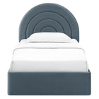Modway Solana Arched Performance Velvet Twin Platform Bed