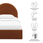 Modway Solana Arched Performance Velvet Twin Platform Bed