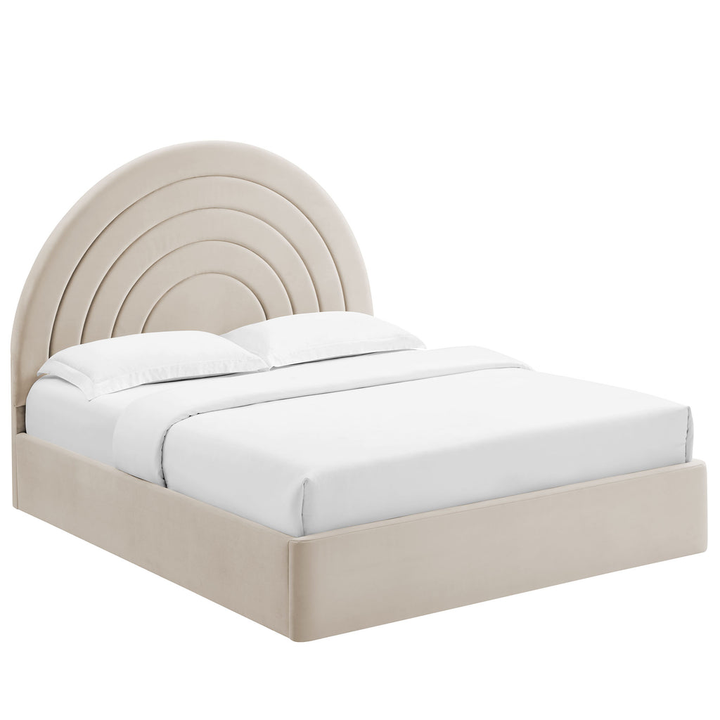 Modway Solana Arched Performance Velvet Full Platform Bed  