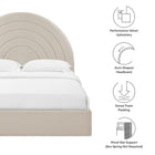 Modway Solana Arched Performance Velvet Queen Platform Bed