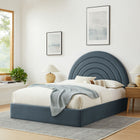 Modway Solana Arched Performance Velvet Queen Platform Bed