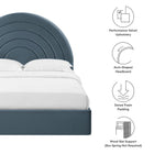 Modway Solana Arched Performance Velvet Queen Platform Bed