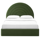 Modway Solana Arched Performance Velvet Queen Platform Bed